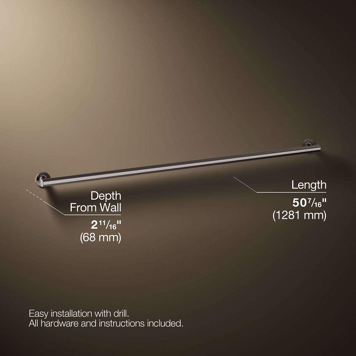 Purist® 48" grab bar