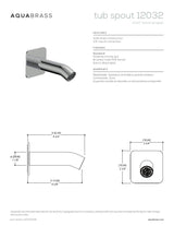 4 3/4" round tub spout