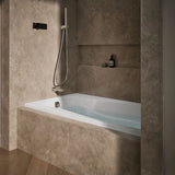 Mariposa® 66" x 36" alcove Heated BubbleMassage™ air bath, left drain