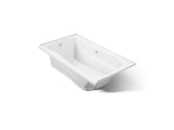 Mariposa® 66" x 36" alcove Heated BubbleMassage™ air bath with Bask® heated surface, left drain