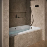 Mariposa® 66" x 36" alcove Heated BubbleMassage™ air bath, right drain