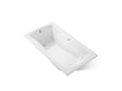 Mariposa® 66" x 36" drop-in Heated BubbleMassage™ air bath with Bask® heated surface