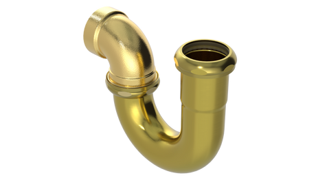 1-1/2" 20GA Trap with Solder Outlet (1227)
