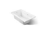 Mariposa® 60" x 36" alcove Heated BubbleMassage™ air bath with Bask® heated surface, left drain