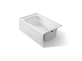 Mariposa® 60" x 36" alcove Heated BubbleMassage™ air bath, right drain