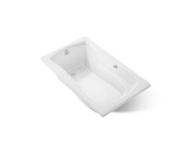 Mariposa® 60" x 36" drop-in Heated BubbleMassage™ air bath with Bask® heated surface