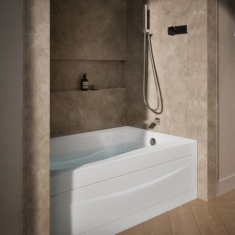 Mariposa® 60" x 36" alcove heated whirlpool, right drain