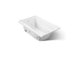 Mariposa® 60" x 36" alcove heated whirlpool, left drain and heater