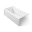 Mariposa® 72" x 36" alcove Heated BubbleMassage™ air bath with Bask® heated surface, left drain