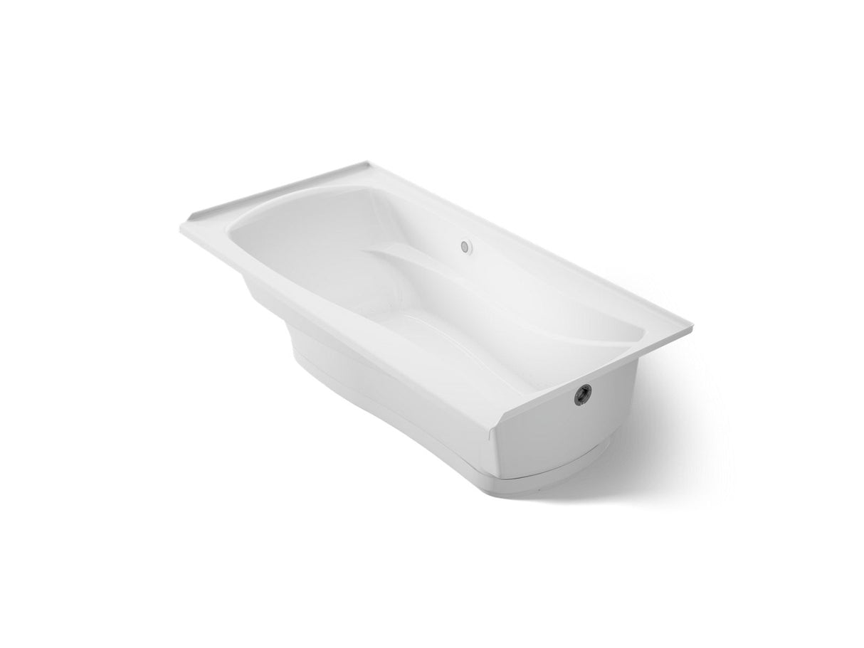 Mariposa® 72" x 36" alcove Heated BubbleMassage™ air bath, right drain