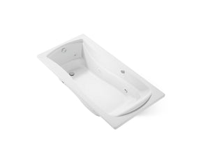 Mariposa® 72" x 36" drop-in whirlpool bath with Bask® heated surface
