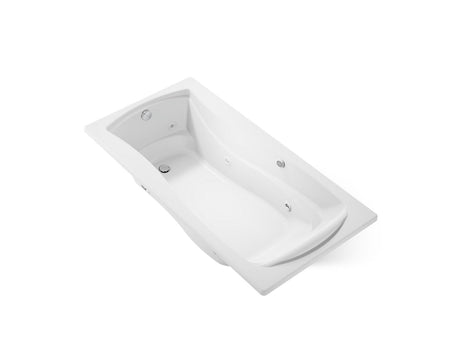 Mariposa® 72" x 36" drop-in whirlpool bath with Bask® heated surface
