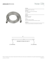 6' to 7' interlock braided hose