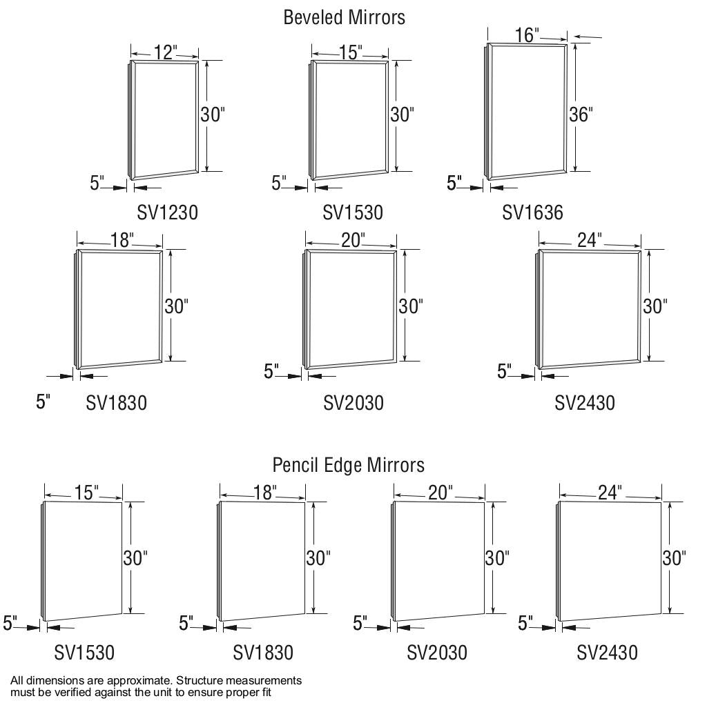 SV1230 Medicine Cabinet in Chrome