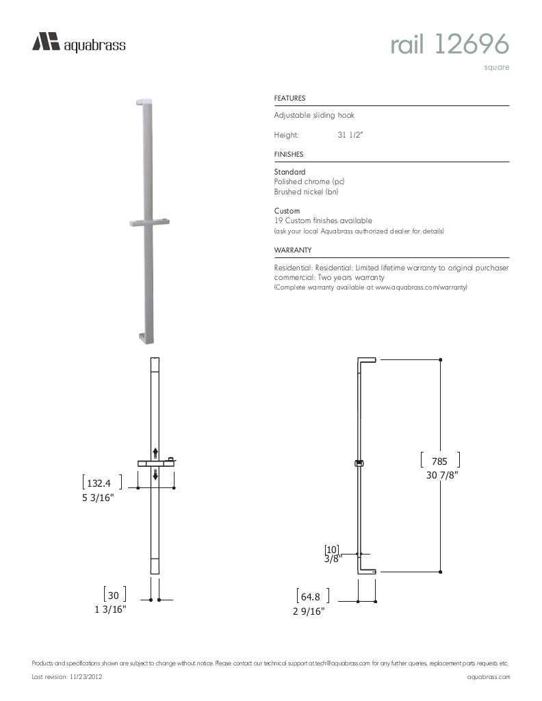 Square rail