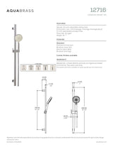 Complete shower rail