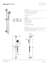 Complete shower rail