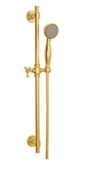 Aquabrass Round Shower Rail Set with 3-Function Hand Shower - image 3