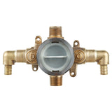 Flash® Shower Rough-In Valve With PEX Inlet Elbows/Universal Outlets With Screwdriver Stops for Crimp Ring System