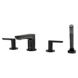 Studio® S  Bathtub Faucet With Lever Handles and Personal Shower for Flash® Rough-In Valve
