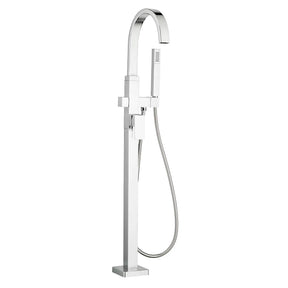 Contemporary Square Freestanding Bathtub Faucet With Lever Handle for Flash® Rough-In Valve
