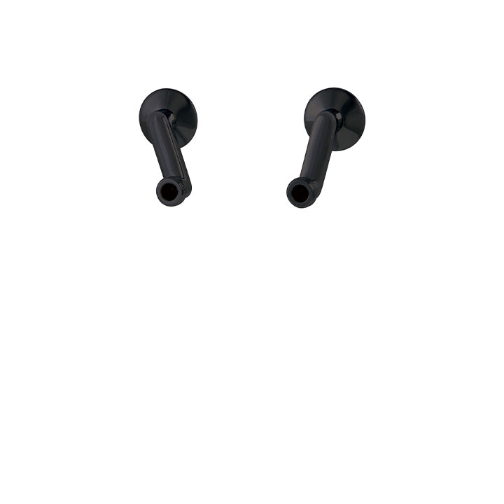 Wallmount offset elbows for vertical installation of wallmount cradle tub filler