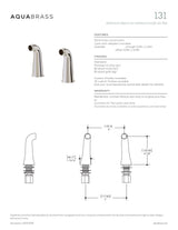 Deckmount elbows for wallmount cradle tub filler