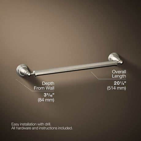 Pinstripe® 18" towel bar