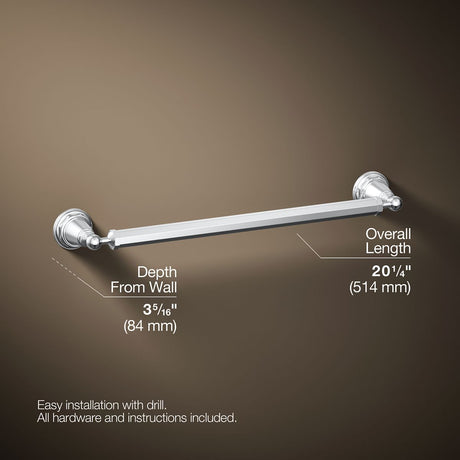 Pinstripe® 18" towel bar