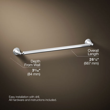 Pinstripe® 24" towel bar