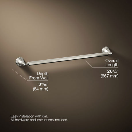 Pinstripe® 24" towel bar