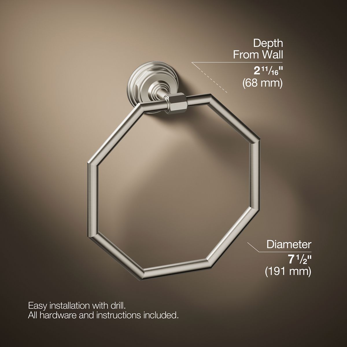 Pinstripe® Towel ring