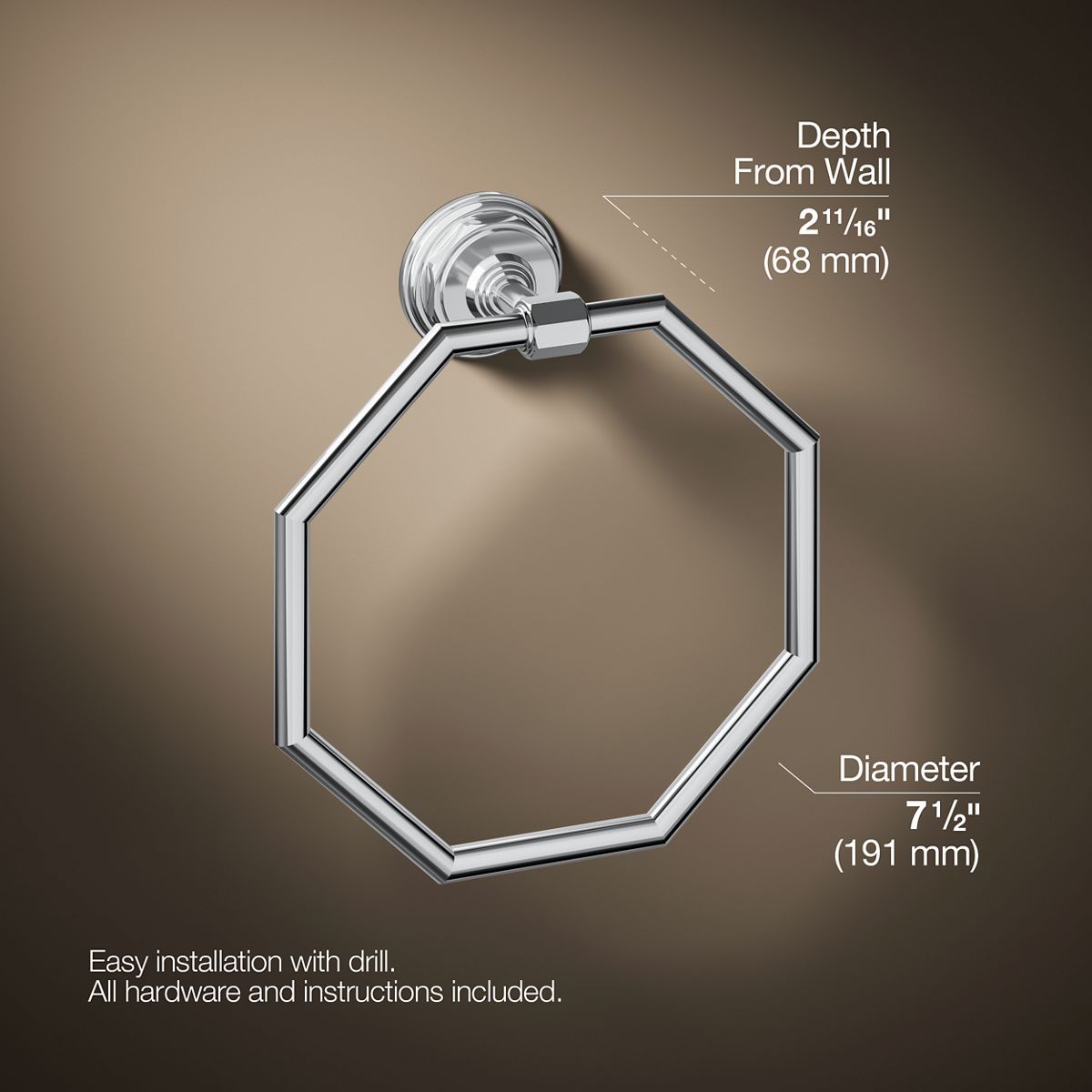Pinstripe® Towel ring