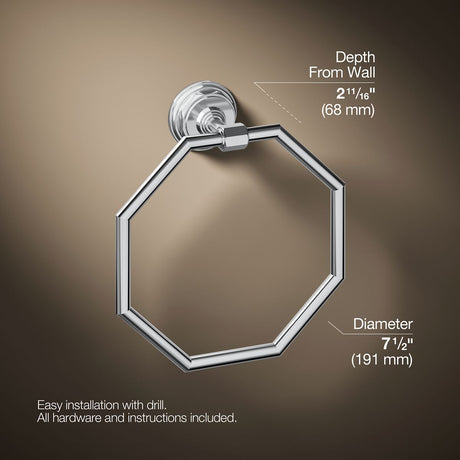 Pinstripe® Towel ring