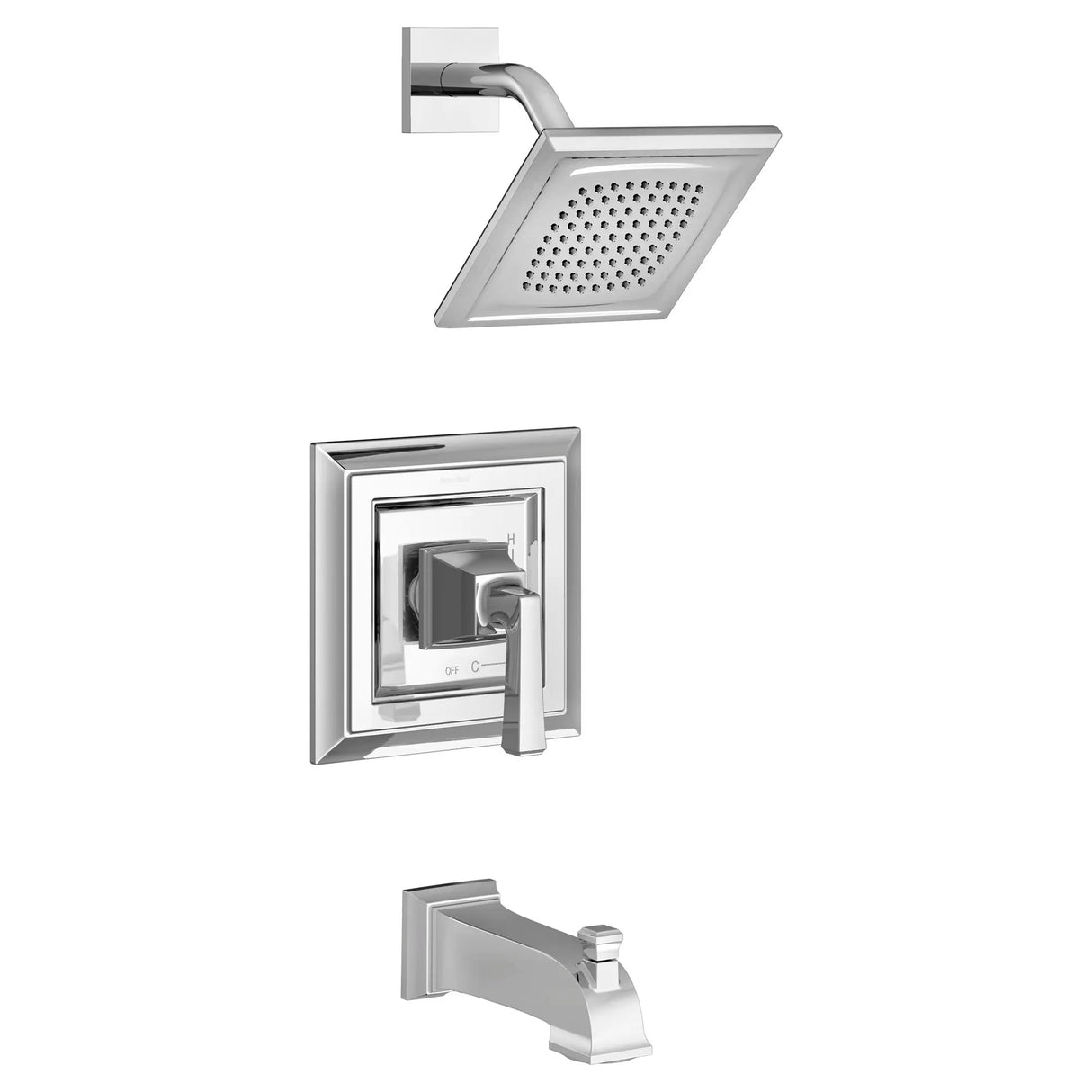 Town Square S 1.75 gpm/6.8 L/min Tub and Shower Trim Kit With Water-Saving Showerhead, Double Ceramic Pressure Balance Cartridge With Lever Handle