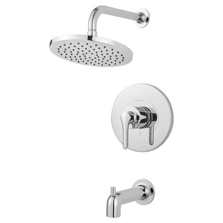 Studio® S 1.8 gpm/6.8 L/min Tub and Shower Trim Kit With Rain Showerhead, Double Ceramic Pressure Balance Cartridge With Lever Handle