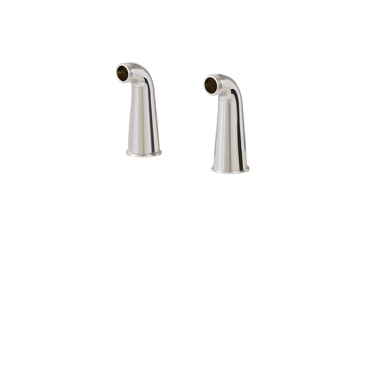 Deckmount elbows for wallmount cradle tub filler