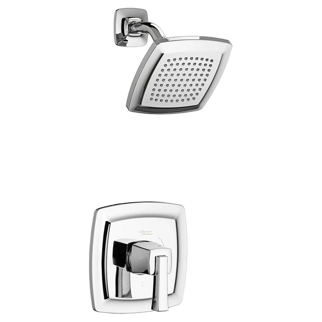 Townsend® 2.5 gpm/9.5L/min Shower Trim Kit With Rain Showerhead, Double Ceramic Pressure Balance Cartridge With Lever Handle