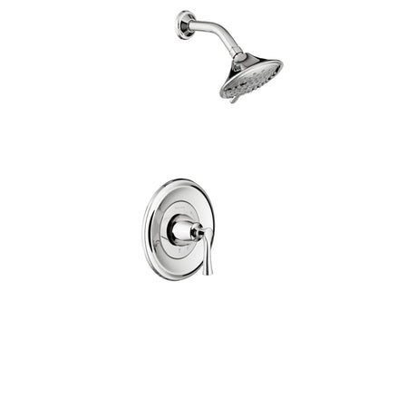 Estate 2.5 gpm/9.5 L/min Shower Trim Kit With 3-Function Showerhead, Double Ceramic Pressure Balance Cartridge With Lever Handle