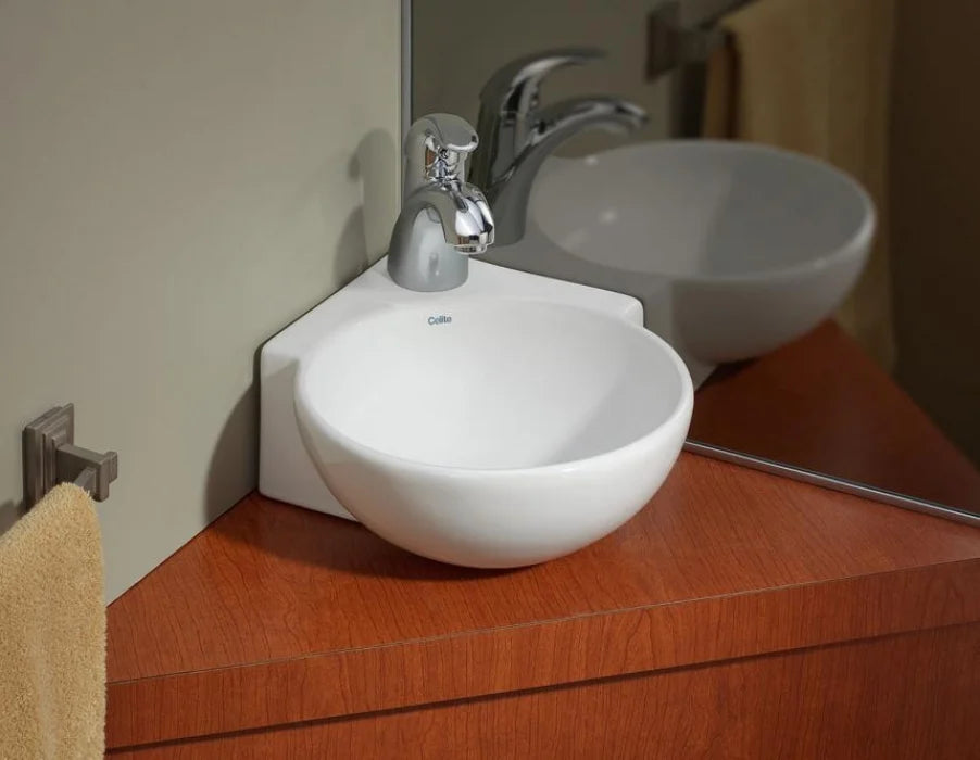 CORNER Wall-Mount/Vessel Sink 1349-W