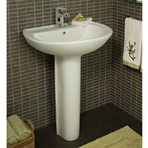Cadet Plus 4-Inch Centerset Pedestal Sink Top and Leg Combination