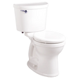 Champion Pro Two-Piece 1.28 gpf/4.8 Lpf Chair Height Round Front Toilet Less Seat with Lined Tank