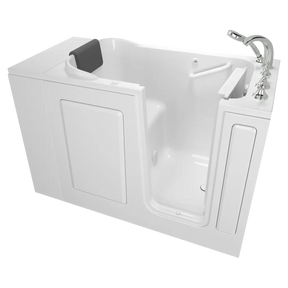 Gelcoat Premium Series 28 x 48-Inch Walk-in Tub With Air Spa System - Right-Hand Drain With Faucet