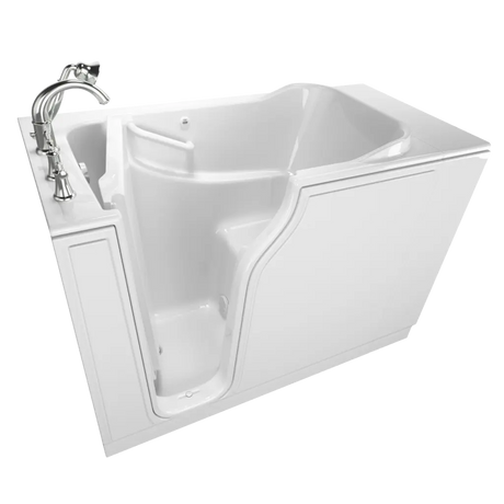 Gelcoat Value Series 30 x 52-Inch Walk-in Tub With Soaking Bath - Left-Hand Drain With Faucet