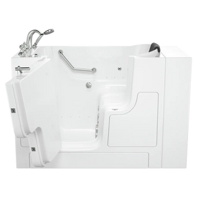 Gelcoat Premium Series 30 x 52-Inch Walk-in Tub With Combination Air Spa and Whirlpool Systems - Left-Hand Drain With Faucet