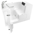 Gelcoat Premium Series 32 x 52-Inch Walk-in Tub With Soaking Bath - Left-Hand Drain With Faucet