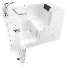 Gelcoat Premium Series 32 x 52-Inch Walk-in Tub With Soaking Bath - Left-Hand Drain With Faucet