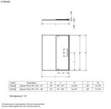 Uptown 57-59 x 76 in. 8 mm Pivot Shower Door for Alcove Installation with Clear glass in Chrome