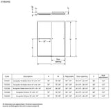 Incognito 76 Shaker 56-59 x 76 in. 8mm Bypass Shower Door for Alcove Installation with Shaker glass in Matte Black