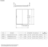 Incognito 76 56-59 x 76 in. 8mm Bypass Shower Door for Alcove Installation with Clear glass in Chrome